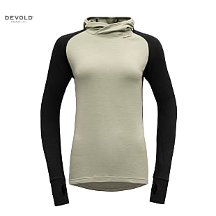 Devold W EXPEDITION MERINO 235 HOODIE, Beauty - Coral