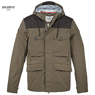 Dolomite M EXPEDITION HOOD FIELD JACKET 3L, Earth Brown - Wool Grey