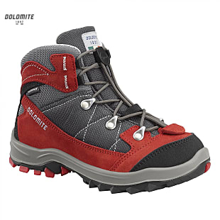 Dolomite JUNIOR DAVOS WP, Fiery Red - Anthracite Grey
