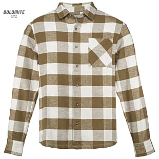 Dolomite M FLANNEL CHECK SHIRT, Spice Yellow - Tree Green
