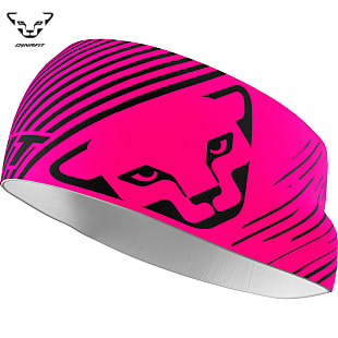 Dynafit GRAPHIC PERFORMANCE HEADBAND, Pink Glo - Black Out