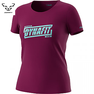 Dynafit W GRAPHIC COTTON T-SHIRT, Beet Red - Tabloid