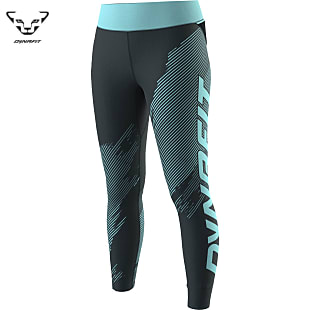 Dynafit W ULTRA GRAPHIC LONG TIGHTS, Blueberry - Marine Blue
