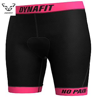 Dynafit W RIDE PADDED UNDER SHORTS, Black Out - Pink