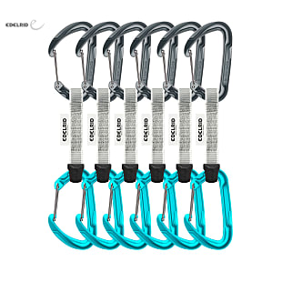 Edelrid PURE WIRE SET SIXPACK, Slate - Icemint