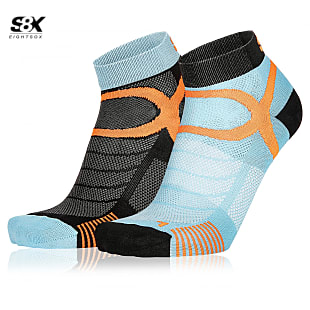 Eightsox COLOR 3 EDITION 2-PACK, Black - River Blue