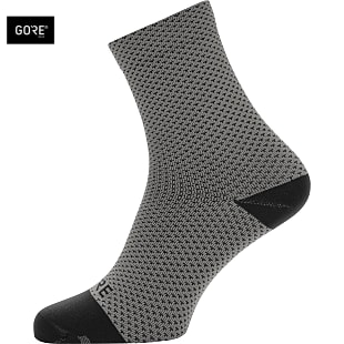 Gore C3 DOT MID SOCKS, Graphite Grey - Black
