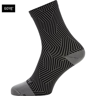 Gore C3 MID SOCKS, Graphite Grey - Black