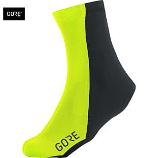 Gore C3 PARTIAL GORE WINDSTOPPER OVERSHOES, Neon Yellow - Black
