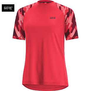 Gore W C5 TRAIL SHORT SLEEVE JERSEY, Hibiscus Pink - Chestnut Red