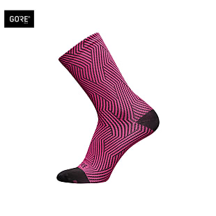 Gore C3 MID SOCKS, Process Pink - Black
