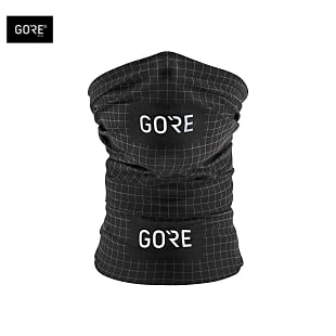 Gore GRID NECKWARMER, Black - Urban Grey