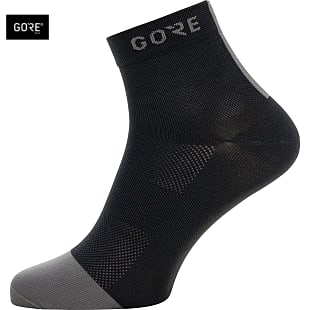 Gore LIGHT MID SOCKS, Black - Graphite Grey
