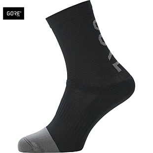 Gore M MID BRAND SOCKS, Black - Graphite Grey