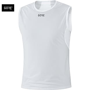 Gore M GORE WINDSTOPPER BASE LAYER SLEEVELESS SHIRT, Light Grey - White