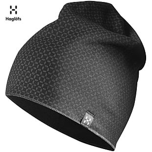 Haglöfs FANATIC PRINT CAP, True Black - Stone Grey