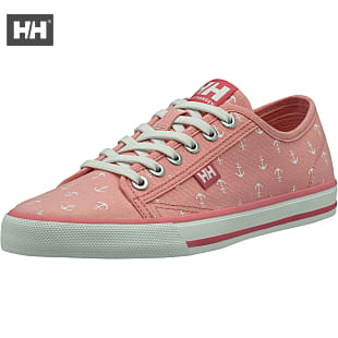 Helly Hansen W FJORD CANVAS SHOE, Flamingo Pink - Off White - Blue Tint