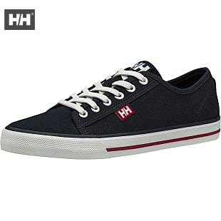 Helly Hansen W FJORD CANVAS SHOE, Navy - Red - Off White