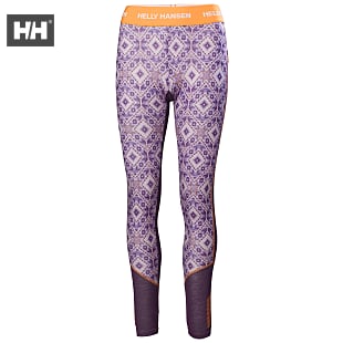 Helly Hansen W LIFA MERINO MIDWEIGHT GRAPHIC PANT, Baby Trooper - Floral Cross