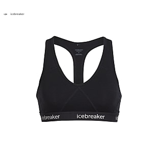 Icebreaker W SPRITE RACERBACK BRA (MODELL WINTER 2019), Black