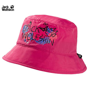 Jack Wolfskin KIDS SUPPLEX MAGIC FOREST HAT, Pink Peony