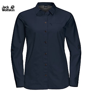 Jack Wolfskin W LAKESIDE ROLL-UP SHIRT (PREVIOUS MODEL), Midnight Blue