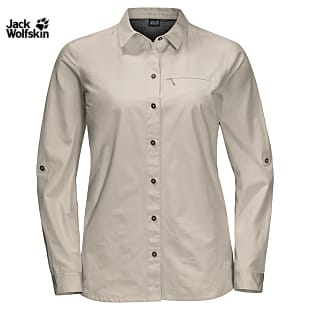 Jack Wolfskin W LAKESIDE ROLL-UP SHIRT (PREVIOUS MODEL), Dusty Grey