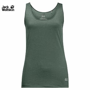 Jack Wolfskin W PACK AND GO TANK, Hedge Green