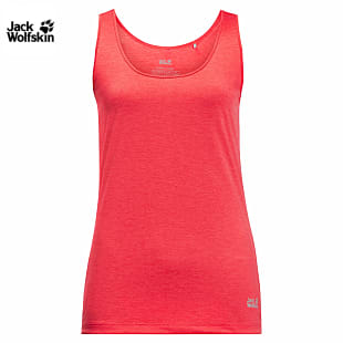 Jack Wolfskin W PACK AND GO TANK, Tulip Red
