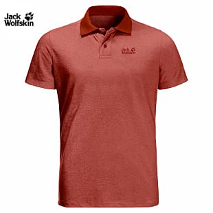 Jack Wolfskin M PIQUE POLO, Mexican Pepper
