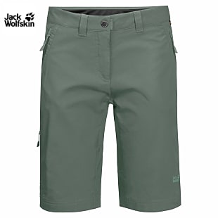 Jack Wolfskin W ACTIVATE TRACK SHORTS, Hedge Green