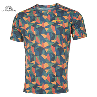 La Sportiva M DIMENSION T-SHIRT, Forest - Lime Punch