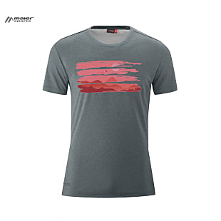 Maier Sports M MOUNTAINVIEW TEE OVERSIZE, Graphite
