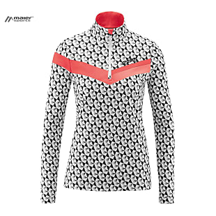 Maier Sports W SCRIBBLE, Red - Black Print