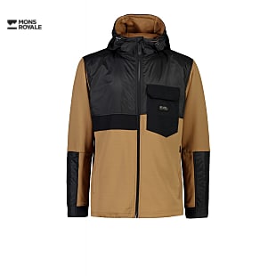 Mons Royale M DECADE TECH MID HOODY, Toffee