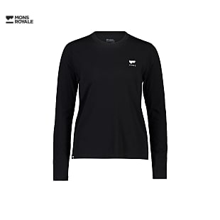 Mons Royale W ICON RELAXED LS, Black