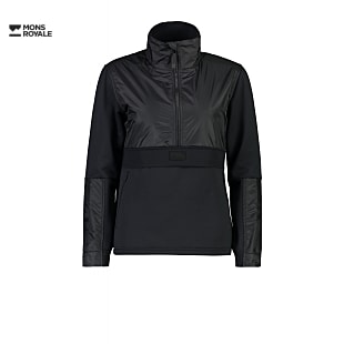 Mons Royale W DECADE TECH MID PULLOVER, Black