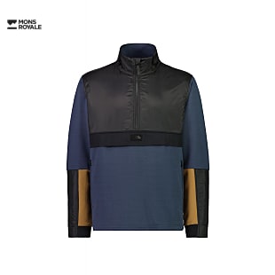 Mons Royale M DECADE MID PULLOVER, Midnight - Black