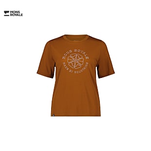 Mons Royale W ICON RELAXED TEE, Terracotta