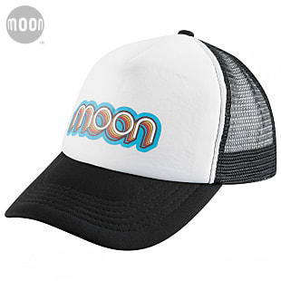 Moon MESH TRUCKER CAP, Black - White