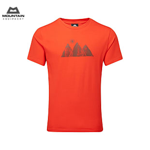 Mountain Equipment M MOUNTAIN SUN TEE, Cardinal Orange