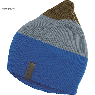 Norrona /29 STRIPED MID WEIGHT BEANIE (MODELL WINTER 2019), Hot Sapphire