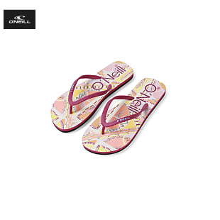 ONeill W PROFILE GRAPHIC SANDALS, Black Tropical Flower