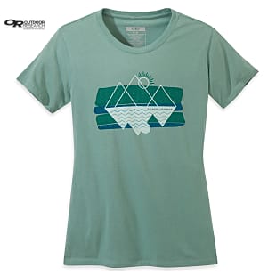 Outdoor Research W REFLECTION S/S TEE, Blue Sage