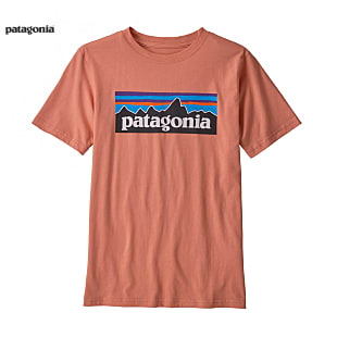 Patagonia BOYS P-6 LOGO ORGANIC T-SHIRT, Mellow Melon