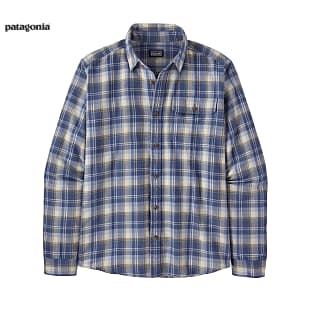 Patagonia M L/S COTTON IN CONVERSION LW FJORD FLANELL SHIRT, Libbey - Current Blue