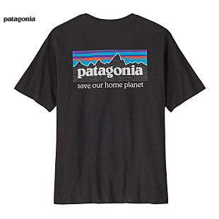 Patagonia M P-6 MISSION ORGANIC T-SHIRT, Ink Black
