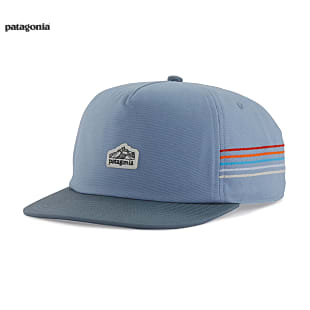 Patagonia LINE LOGO RIDGE STRIPE FUNFARER CAP, Light Plume Grey