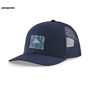 Patagonia FLY THE FLAG LABEL TRUCKER HAT, New Navy