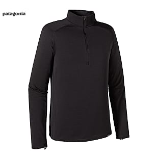 Patagonia M CAPILENE THERMAL WEIGHT ZIP-NECK, Black